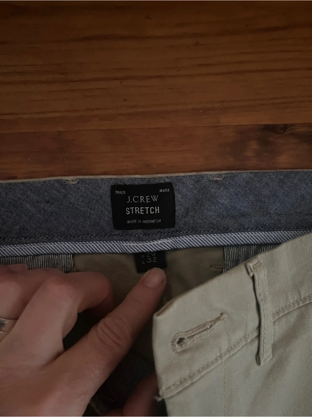 J. Crew Men's Slim Chinos in Khaki